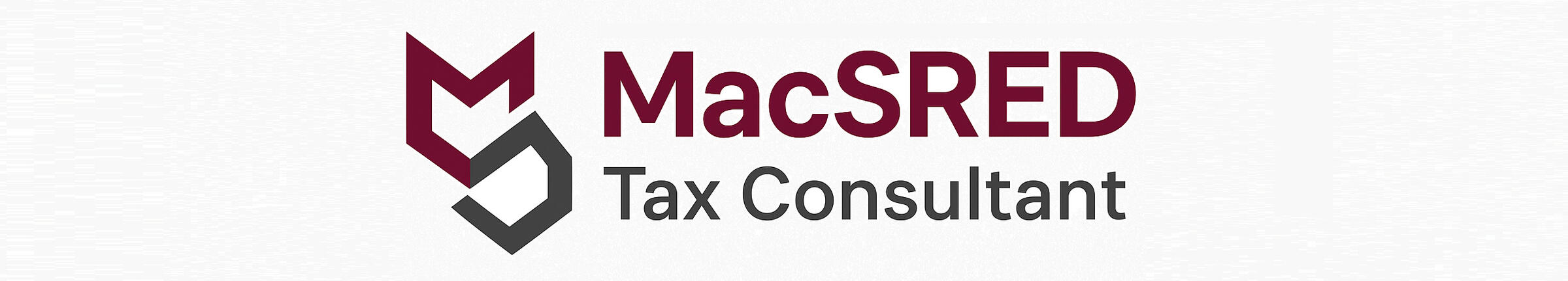 MacSRED logo in FAQ explaining eligible project types for SRED tax credits Small MacSRED logo accompanying the SRED eligibility criteria section MacSRED logo highlighting the three primary criteria for SR&ED tax credit qualification Logo for MacSRED next to information on technological advancement, uncertainty, and technical co